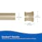 Kenney Mfg Twist & Fit No Tools Tension Shower Curtain Rod, 42-72in, Soft Brass T609C/70 - alternate 2